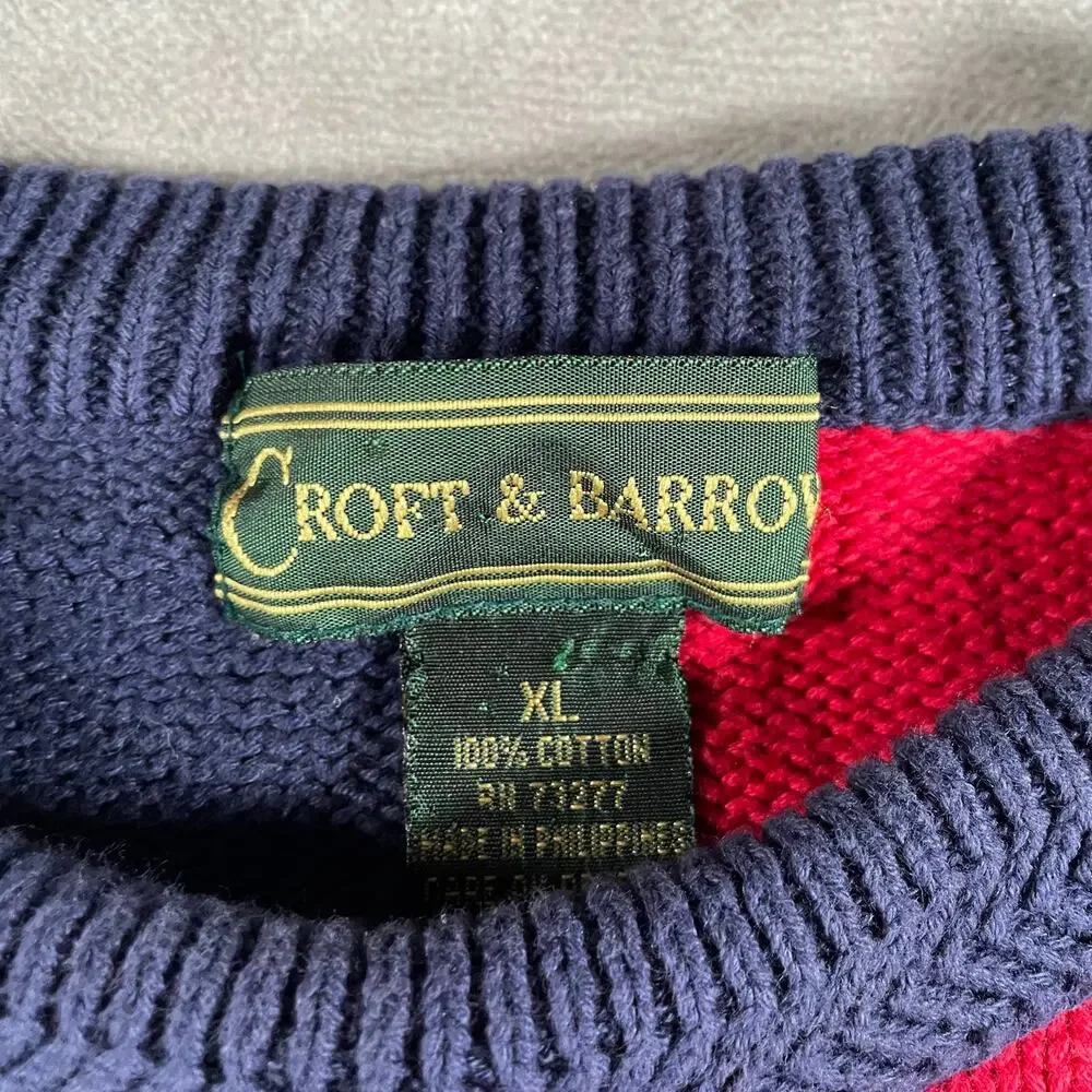 90’s Croft & Barrow Multicolor Soft Pullover Knit Sweater XL